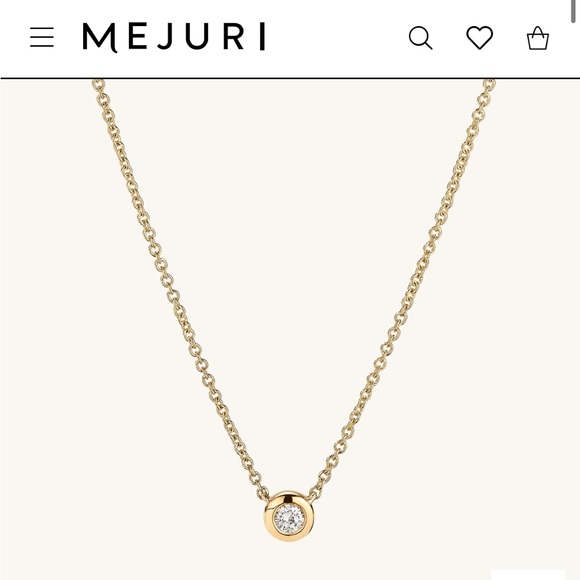 Mejuri Jewelry Mejuri Diamond Necklace Poshmark